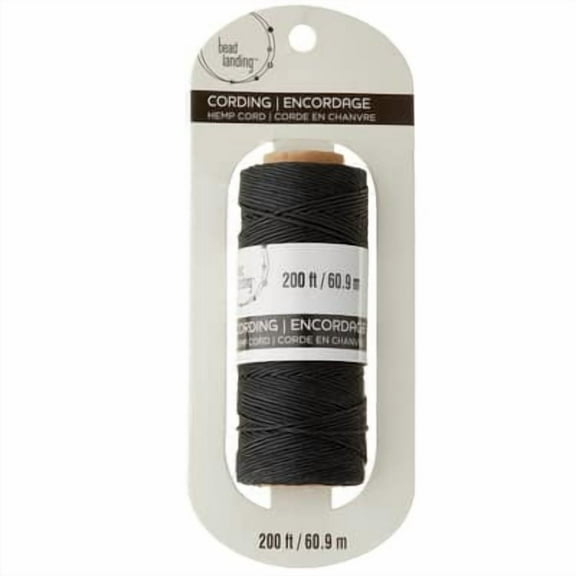 12 Pack: 20lb. Black Hemp Cord Spool by Bead Landing
