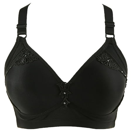 

Bras For Women No Underwire Women Fashion Solid Bra Wire Free Underwear One-Piece Bra Everyday Underwear