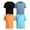 Grey/Black/Orange/Light Blue, variant on Boys Athletic Shirts Moisture Wicking Active Performance Shirts for Boys 4 Pack