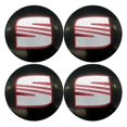 thumbnail image 1 of 4 Pack 60mm Car Wheel Center Hub Cap Rim Cover Logo Sticker Accessories for Seat Ibiza 6j 6l Fr Atca Altea Xl Leon 2 Leon, 1 of 3