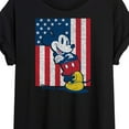 thumbnail image 3 of Disney - Americana - Mickey Vertical American Flag - Women's Oversized T-Shirt, 3 of 5