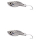 thumbnail image 4 of Toystoory Kit de cucharas de trucha tembloroso Wobbler señuelo de pesca Mini Crankbait Spinner cebos agua salada carpa bajo plata 3g Plata 3g 2Conjunto, 4 of 6