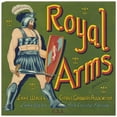 thumbnail image 2 of Anonymous 12x12 Gold Ornate Wood Frame and Double Matted Museum Art Print Titled - Royal Arms Brand Citrus Label (1930s), 2 of 4