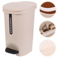 thumbnail image 3 of Trash Can Step-on Trash Can With Foot Pedal 10L Household Waste Basket Container, 3 of 6
