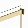 thumbnail image 6 of Vinnova Spezia 60" W x 58" H Double Sliding Frameless Glass Tub Door in Brushed Gold, 6 of 11