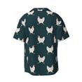 thumbnail image 4 of Goofa Funny Chicken Printed Men's Casual Short-sleeved Shirt,Lightweight Breathable Button-down,Summer Casual men's top,Versatile Fashion shirt-Small, 4 of 7