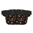 thumbnail image 2 of Hirioo Red White Flowers for Double Layer Waist Bag Adjustable Fanny Pack For Travel Running Hiking, 2 of 9