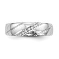 thumbnail image 4 of 14K White Gold Ring Band Wedding Diamond Round Complete Trio Men's , Size 8, 4 of 7