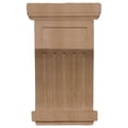 thumbnail image 2 of Ekena Millwork 4 1/4"W x 4 1/4"D x 7"H Fluted Corbel, Red Oak, 2 of 4