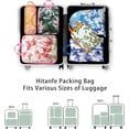 thumbnail image 4 of 6 Pcs Compression Packing Cubes for Travel Suitcases, Waterproof Luggage Organizer Bags Set, Washable Packaging Cubes for Women Backpack Travel Perfect for Carry-Ons and Storage, 4 of 6