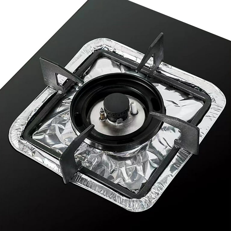 Zedker 10Pack Aluminum Foil Stove Burner Covers, Disposable Oven