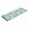 thumbnail image 1 of Watercolor Bench Pad, Tropical Ferns with Flowers Exotic Hawaii Floral Arrangement Blossoming Nature, HR Foam Cushion with Decorative Fabric Cover, 45" x 15" x 2", Seafoam Pink, by Ambesonne, 1 of 3
