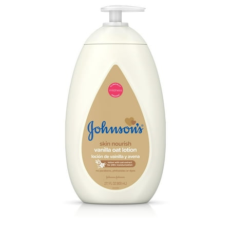 Johnson's Baby Body Lotion with Vanilla & Oat Extract, 27.1 fl. (Best Body Lotion For Babies In India)