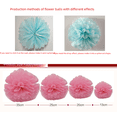 thumbnail image 2 of Bola de flores de papel de peonía de 10 pulgadas y 25 cm para manualidades, decoración para centros comerciales, bodas, fiestas de cumpleaños, 2 of 5