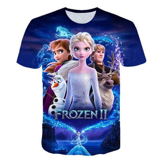 T-shirts à manches courtes pour hommes et filles, nouveau Style décontracté imprimé en 3D, série Disney Frozen, décoration, nécessités quotidiennes