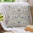 thumbnail image 3 of Pillow Covers 20x20 Set of 2, White Grey Flowers Throw Pillow Covers Decorative Couch Cushion Cover, Spring Floral Modern Abstract Art Microfiber Soft Square Pillowcases for Bedroom Living Room Sofa, 3 of 9