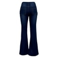 thumbnail image 4 of HSMQHJWE Women's Totally Shape Stretchy Bootcut Flare Denin Jeans Slim Fitting Stretchy Washed Denim Flared Jeans, 4 of 7