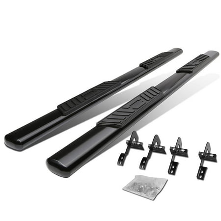For 09-14 Ford F-150 Extended Cab Carbon Steel 5" Oval Side Step Nerf Bar Running Board Left+Right 10 11 12 13