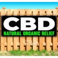 thumbnail image 1 of Cbd Natural Organic Relief 13 oz Vinyl Banner With Metal Grommets, 1 of 4