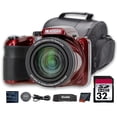 thumbnail image 1 of Kodak PIXPRO AZ425 Digital Camera (Red) (AZ425RD) + 32GB Card + Bag + Cloth, 1 of 6