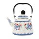 thumbnail image 1 of Hervidor de agua de té de esmalte hervidor de agua caliente, 1.7L, hervidor de estufa, elegante, decoración de la cocina decoración de hojas de hojas Estilo B, 1 of 10