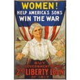 thumbnail image 3 of R.H. Porteus 11x14 Black Modern Framed Museum Art Print Titled - Women! Help America's Sons Win the War-Buy U.S. Government Bonds (1917), 3 of 5