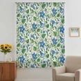 thumbnail image 2 of Blue Green Botanical Sheer Curtains 108 Inches Extra Long, Spring Floral Summer Rustic Light Filering Curtains, Privacy Drapes Simi Floor to Veiling Curtain for Living Room Large Window Treatment, 2 of 8