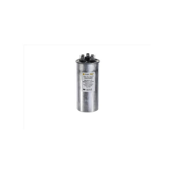 TITAN TRCFD303 Run Capacitor 30 3 MFD 440/370-Volt Round