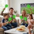 thumbnail image 6 of BlinkLLX 4 Pieces Jumbo Hand Clappers 11 Inch Noise Makers Party Favors Giant Large Hand Clappers Noise Makers for Sporting Events Cheers Ball Dance Basketball Football Noisemakers (Green), 6 of 6