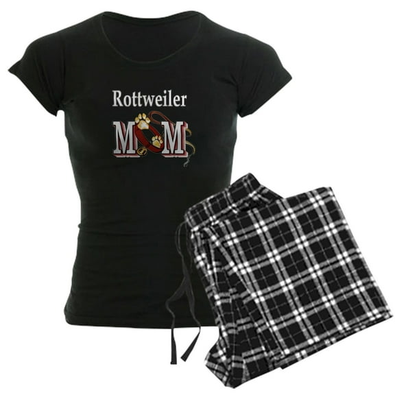 CafePress - Rottweiler Mom Women's Dark Pajamas - Women's Short Sleeve Print T-Shirt and Pants Dark Cotton Pajama Set