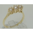 thumbnail image 2 of LBG British Made 9k Yellow Gold Cultured Pearl Womens Statement Ring - 33 size options - Size 10.5, 2 of 6