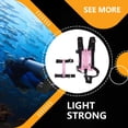 thumbnail image 2 of Ajuste de acero inoxidable Hebilla de aluminio Buceo profundo Set de placa posterior del buceo de neopreno conjuntos de espinilla conjuntos de backplane de snorkels Gadgets Pink Eigraketly OD002497-01B, 2 of 5