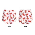 thumbnail image 5 of Lsque Crayfish And Hearts Printed Women's Running Shorts with Liner Pockets,Elastic Quick Dry Workout Athletic Gym Yoga Shorts,Womens High Waist Shorts-X-Large, 5 of 9