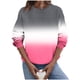 thumbnail image 2 of Xuyuer Women's Fashion Printed Long Sleeve Loose Blouse, Round Neck Hoodless Sweatshirt for Casual Spring Wear, Weekend Outings and Cozy Layering, 2 of 5