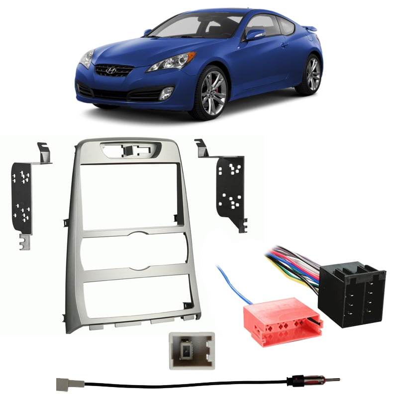 Rohens 08 Auto A/C CARAV 11-679 2DIN Radio Kit Genesis Coupe 09-12 w-out Navi
