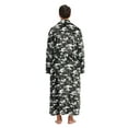 thumbnail image 3 of FashGudim Mens Robes Big and Tall Full Length Shawl Collar Long Plush Robe (Camouflage,L/XL), 3 of 6