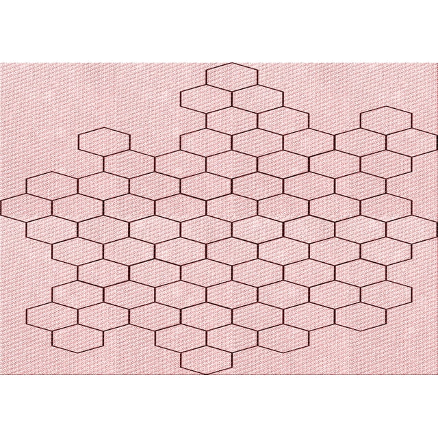 Ahgly Company Machine Washable Indoor Rectangle Transitional Light Coral Pink Area Rugs, 2' x 3'