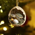 thumbnail image 5 of Xecvkr Christmas Happy Farm Egg Ornament Kids Animal Duck Dinosaur Snake Tree Pendant Festive Gift Holiday Family Party Decor 0.4in 1pc, 5 of 5