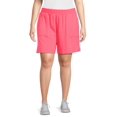 Terra & Sky Women's Plus Size Easy Knit Shorts, 2 Pack