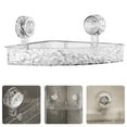 thumbnail image 4 of 1PC Suction Cup Storage Holder for Shower,Corner Shower Caddy,Acrylic Bathroom Shelf Organizer,Floating Shower Tray Shelves,bathroom storage,Transparent, 4 of 8