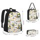 thumbnail image 2 of Fotbe Transportation Cartoon Set Escolar 3 en 1 para Niños - Mochila Duradera con Lonchera Aislante y Estuche para Lápices - Mochila Escolar para Niños y Niñas, 2 of 7