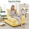 thumbnail image 3 of BEHOST 2 Pack Convertible Futon Sofa Bed for Adults, Sunshine Yellow, 3 of 7