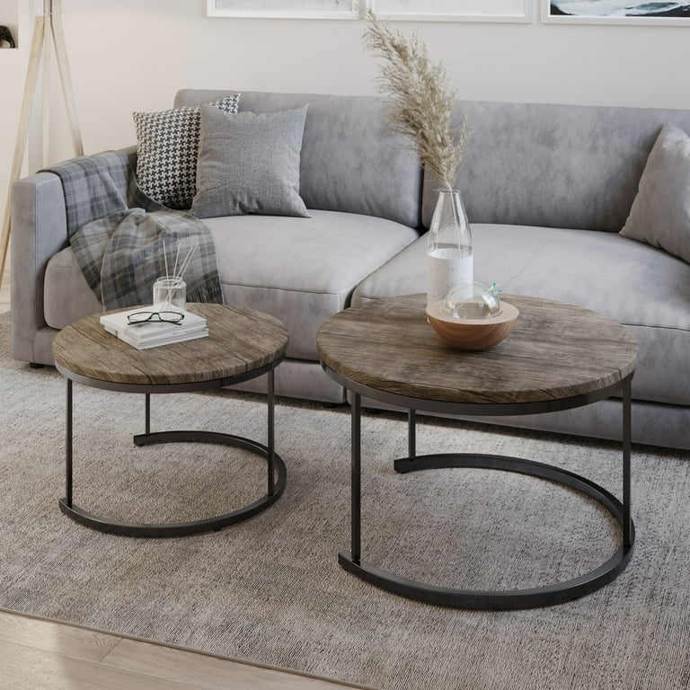 Gray and brown coffee table deals