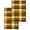 Forest Green, variant on Orange Yellow Green Fall Kitchen Dish Towels for Drying Dishes Set of 3, Autumn Gingham Buffalo Plaid Waffle Weave Microfiber Hand Tea Bathroom Towels Quick Dry & Absorbent Towel 15.7x23.6