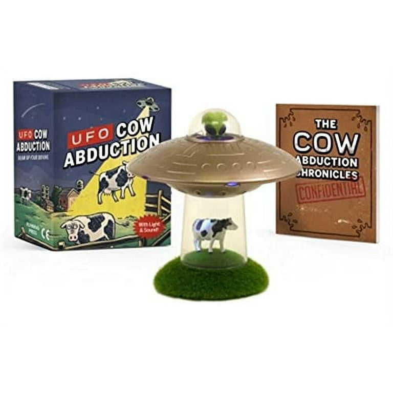 アブダクションUFO型 ランプ 牛のフィギュア付き Running Press Mini Edition, UFO Cow Abduction - Walmart.com