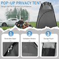 thumbnail image 6 of Tcbosik Portable Privacy Tent with Carrying Bag, Pop-up Portable Camping Tent, Outdoor Toilet Changing Dressing Room Shelter for Picnic, Black, 6 of 9