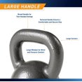 thumbnail image 3 of Kettlebell MARCY HKB-035 de 16 kg, negro, acabado hammertone, 3 of 7