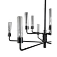 thumbnail image 4 of Pemberly Row 10-light Traditional Iron and Glass Chandelier in Black, 4 of 6