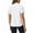 WHITE, variant on Women's Active 1/4-Zip Short Sleeve Mesh Polo Shirt (US, Alpha, Large, Regular, Regular, Blue)