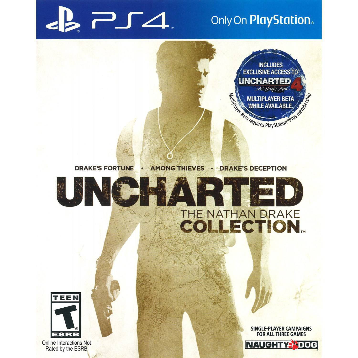 Naughty Dog Inc. Uncharted (PlayStation 4) - Pre-Owned Walmart.com